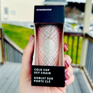 Brand new spring 🌸 peach Starbucks keychain